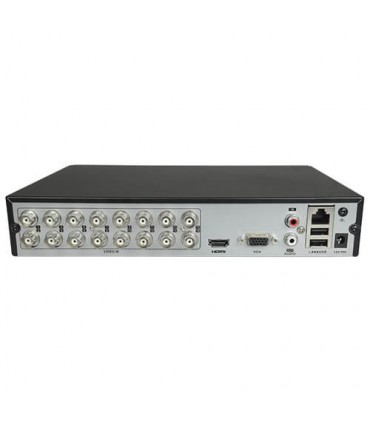 Grabador 5en1 Hikvision HiWatch HWD-6116MH-G2 16ch Video (4MP 128fps) 2ch IP 4MP 1ch Audio H265+ HDMI SATAx1